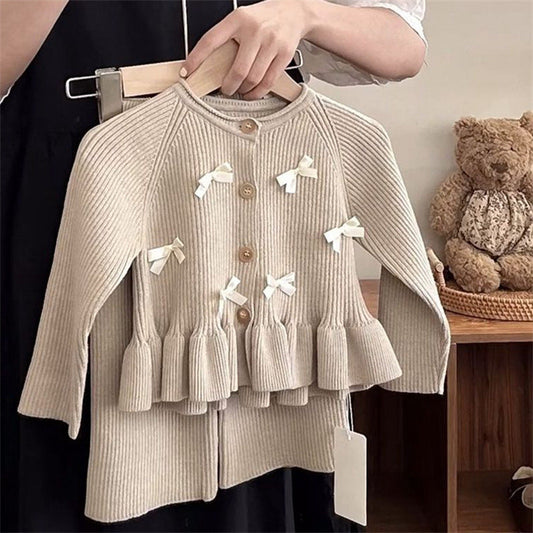 Girls Autumn Princess Outfit Girls Elegant Birthday Outfit Two-Piece Set