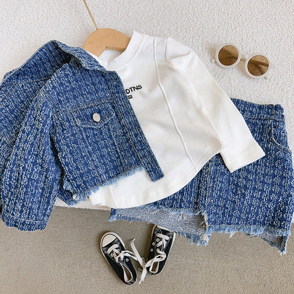 Girls Back to School Outfit Girls Autumn School Outfit Two-piece Set