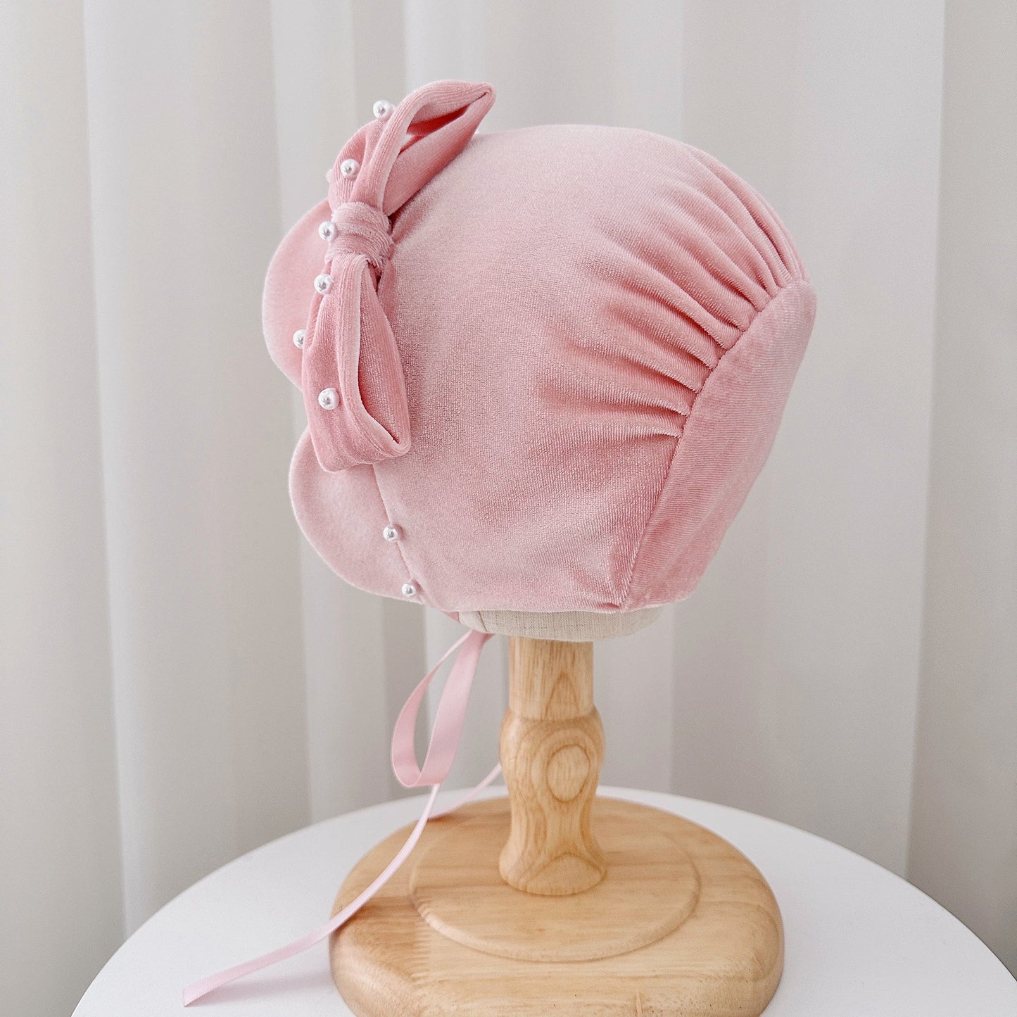 Baby Hat Pink Velvet Birthday Princess Hat