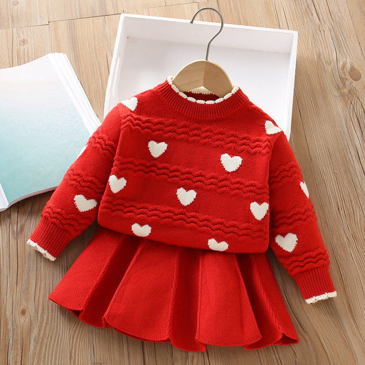 Girls Comfortable Outfit Girls Easy Daily Outfit Two-piece Set