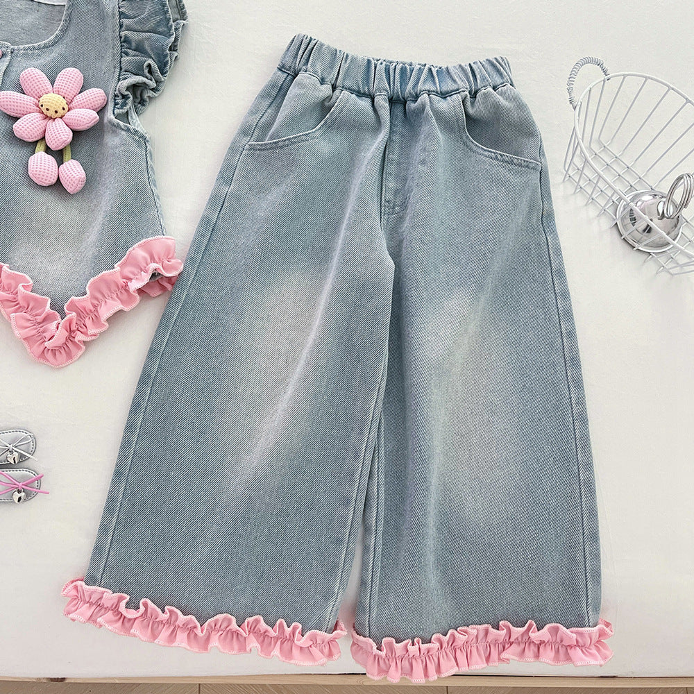 Girls Autumn Comfortable Outfit Girls Fall Elegant Outfit Three-Piece Set