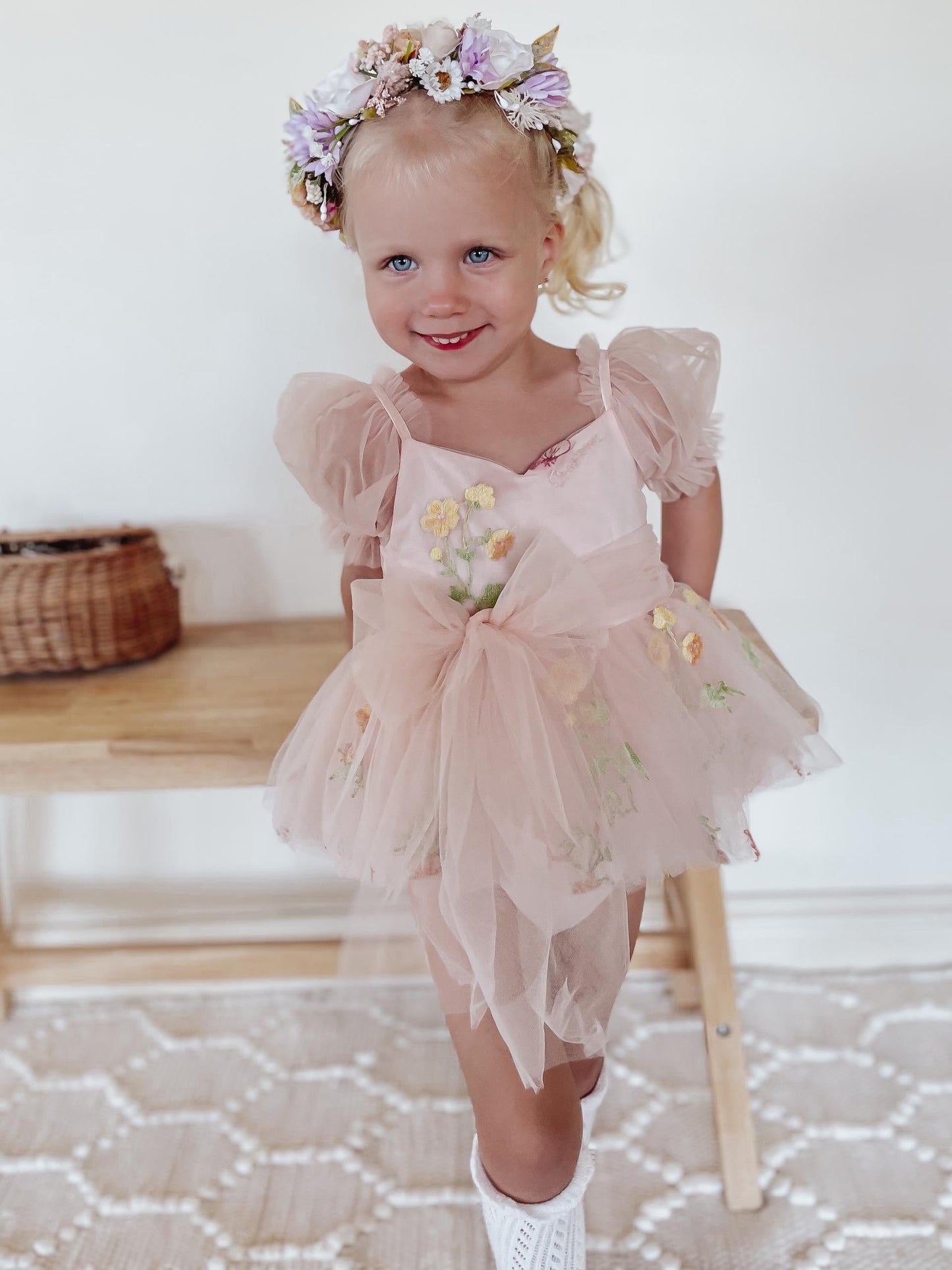 Cupcake Heavenly Pink Baby Girls Tulle Party Romper