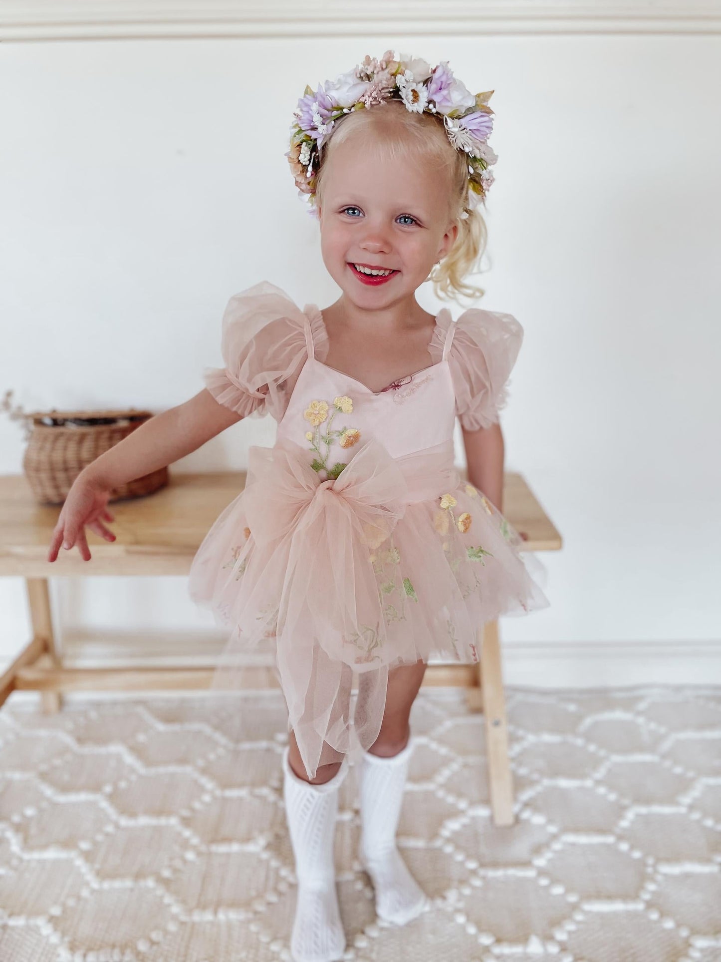 Cupcake Heavenly Pink Baby Girls Tulle Party Romper