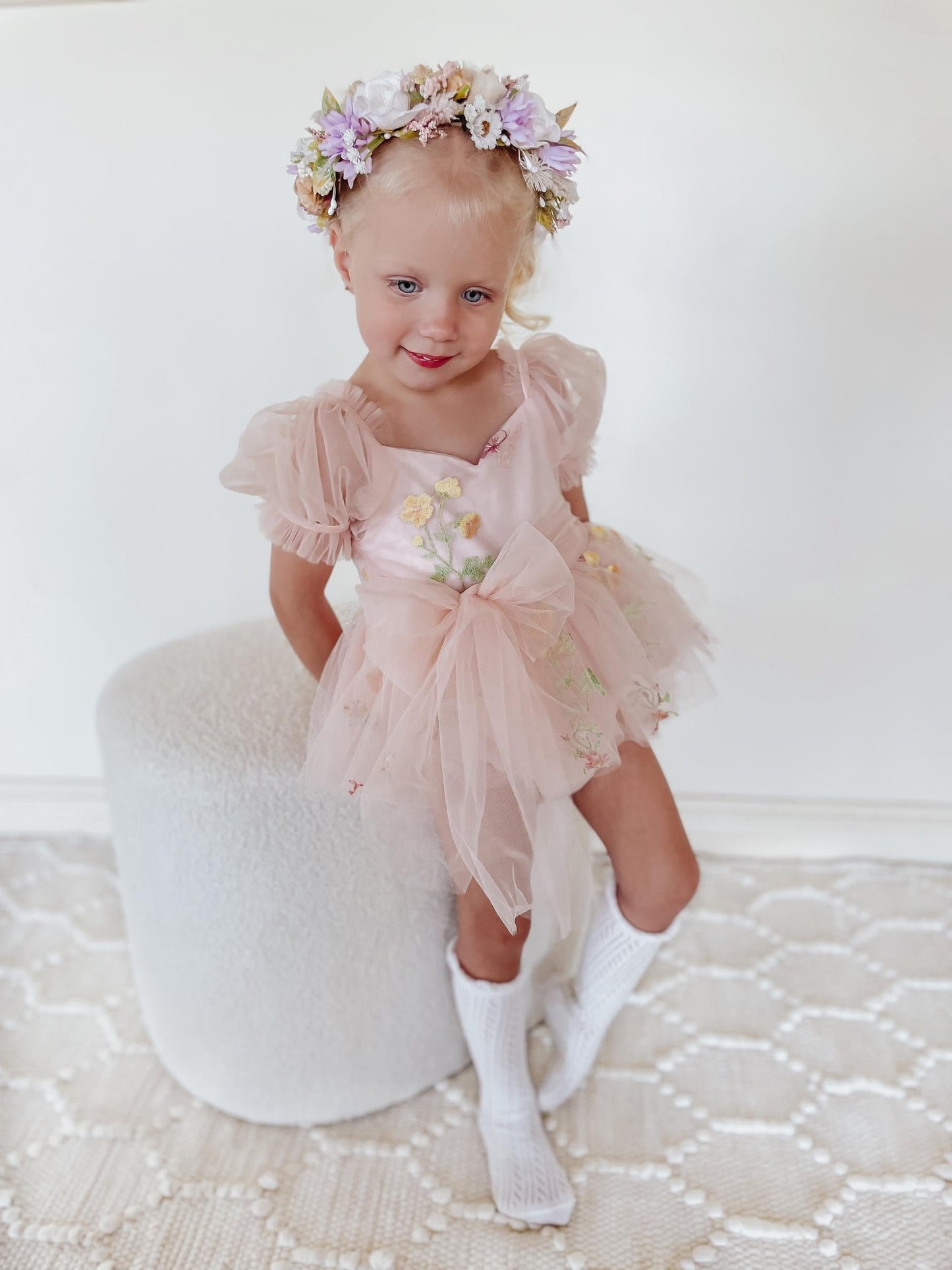 Cupcake Heavenly Pink Baby Girls Tulle Party Romper
