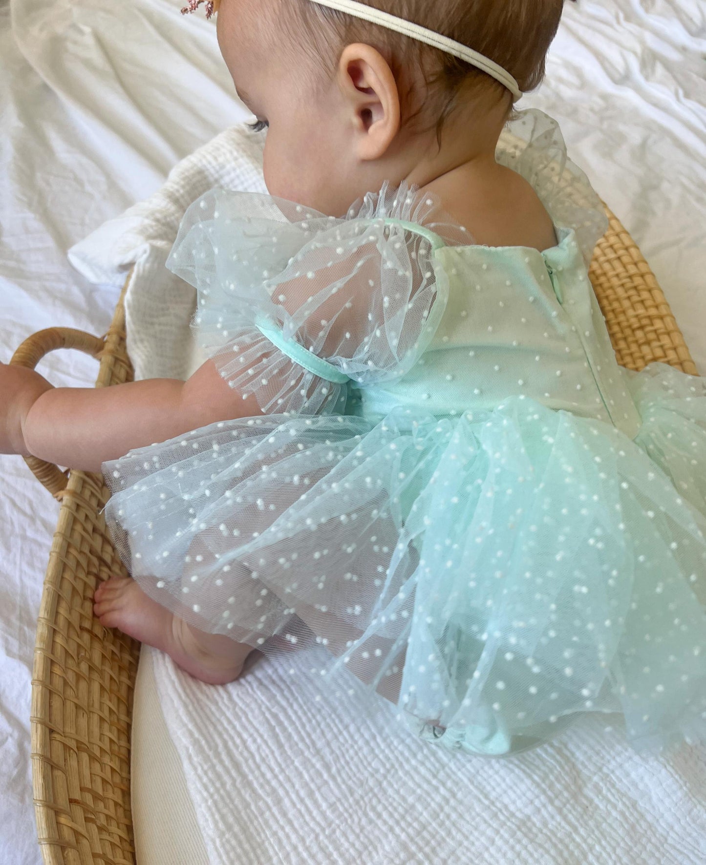 Tinkerbell Peppermint Baby Girl Tulle Party Romper