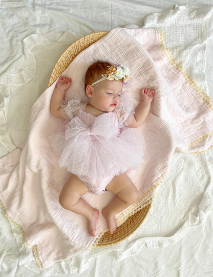 Tinkerbell Sweet Lilac Baby Girl Tulle Party Romper