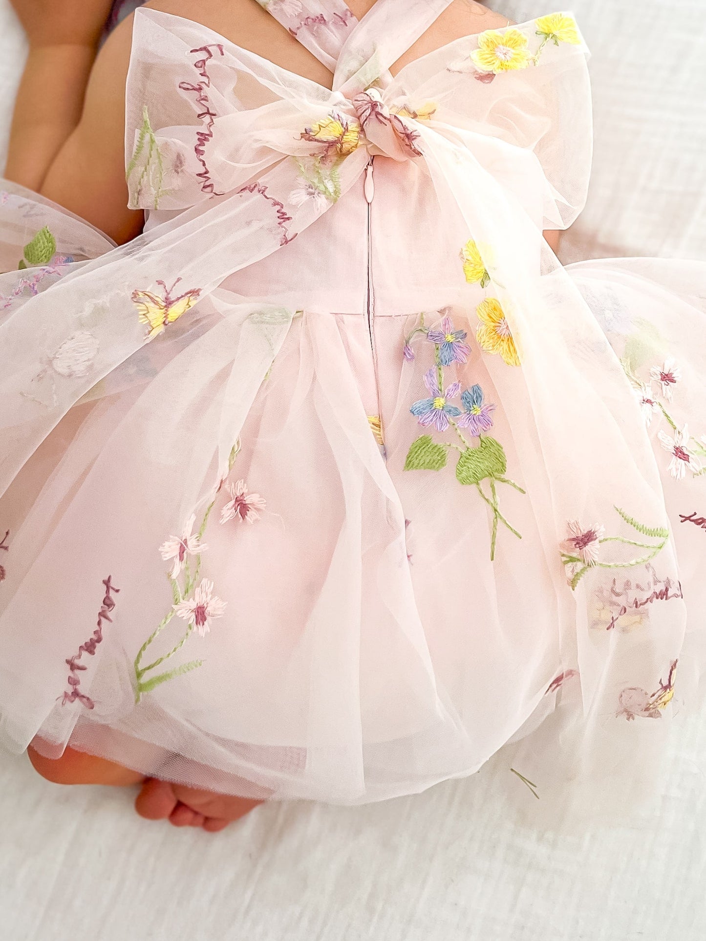 Sugar Plum Heavenly Pink Baby Girl Tulle Party Romper