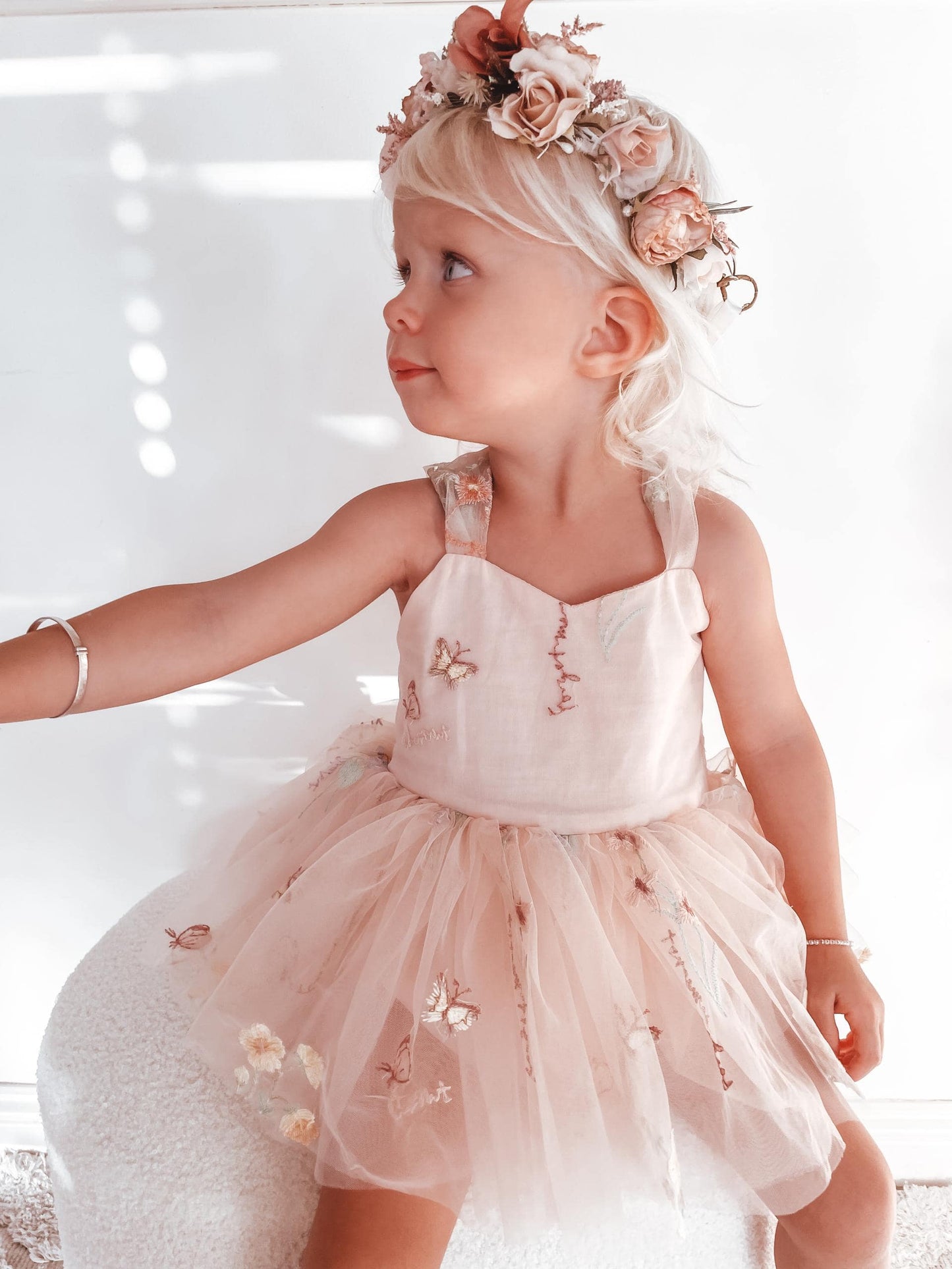 Sugar Plum Heavenly Pink Baby Girl Tulle Party Romper