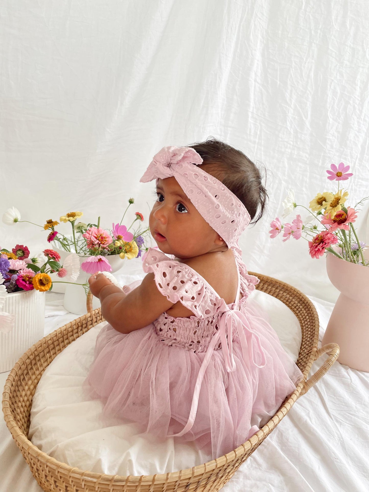 Trixie Belle Lilac Tutu Baby Girl Romper