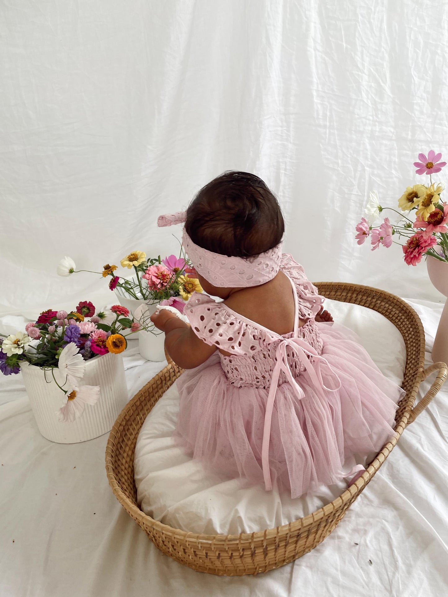 Trixie Belle Lilac Tutu Baby Girl Romper