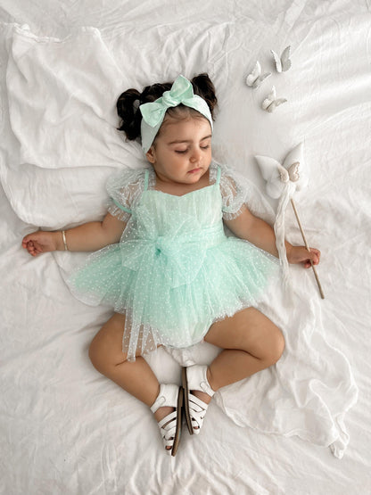 Tinkerbell Peppermint Baby Girl Tulle Party Romper