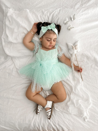 Tinkerbell Peppermint Baby Girl Tulle Party Romper