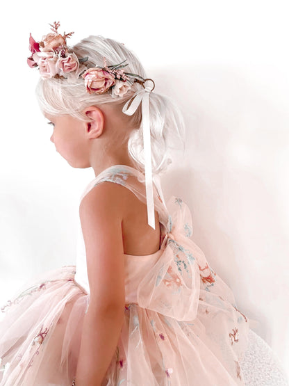 Sugar Plum Heavenly Pink Baby Girl Tulle Party Romper