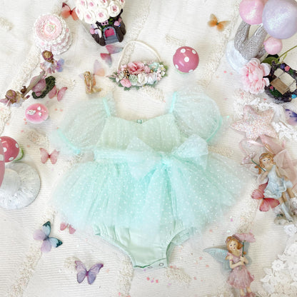 Tinkerbell Peppermint Baby Girl Tulle Party Romper