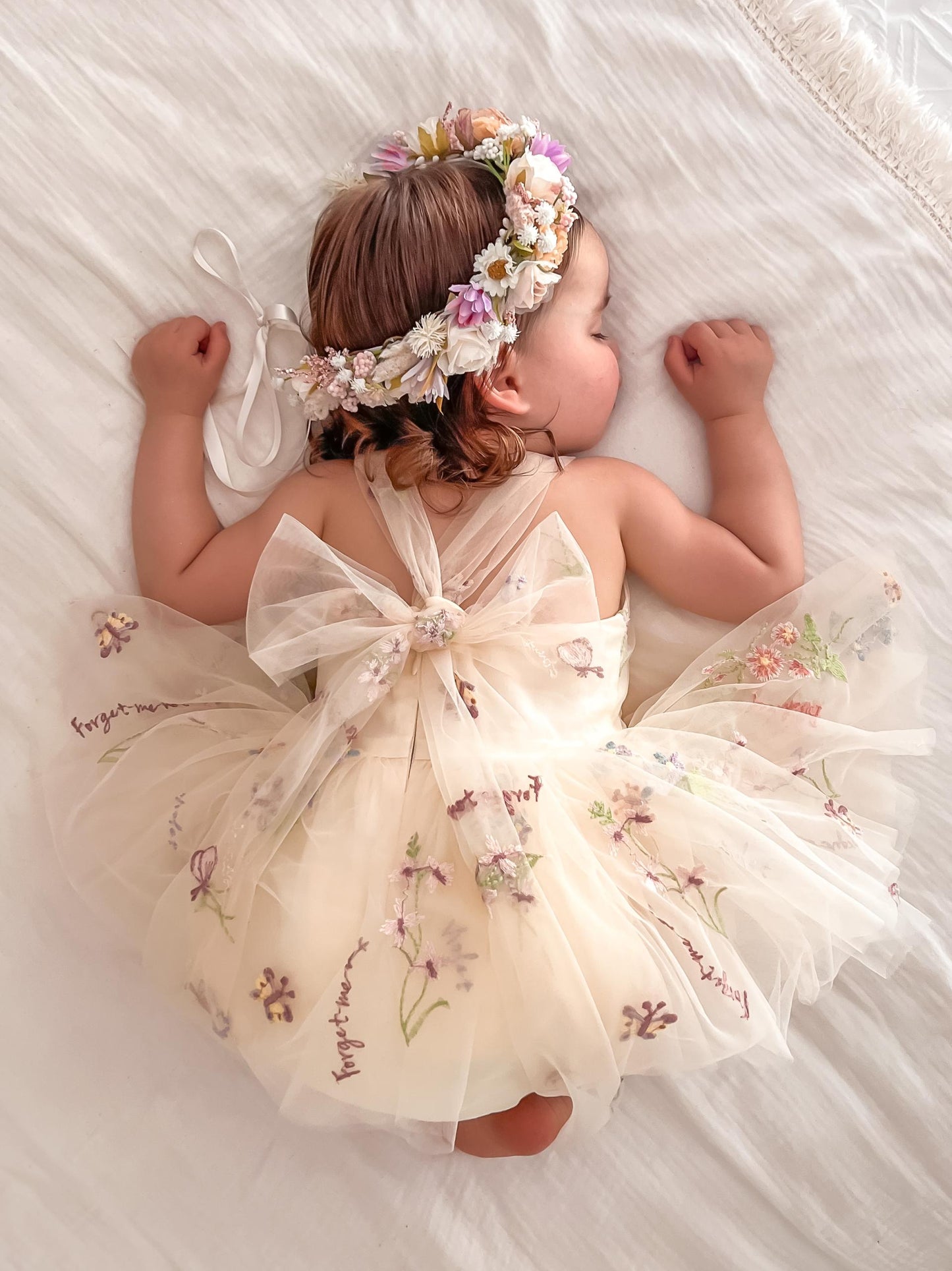 Sugar Plum Lemon Baby Girl Tulle Party Romper