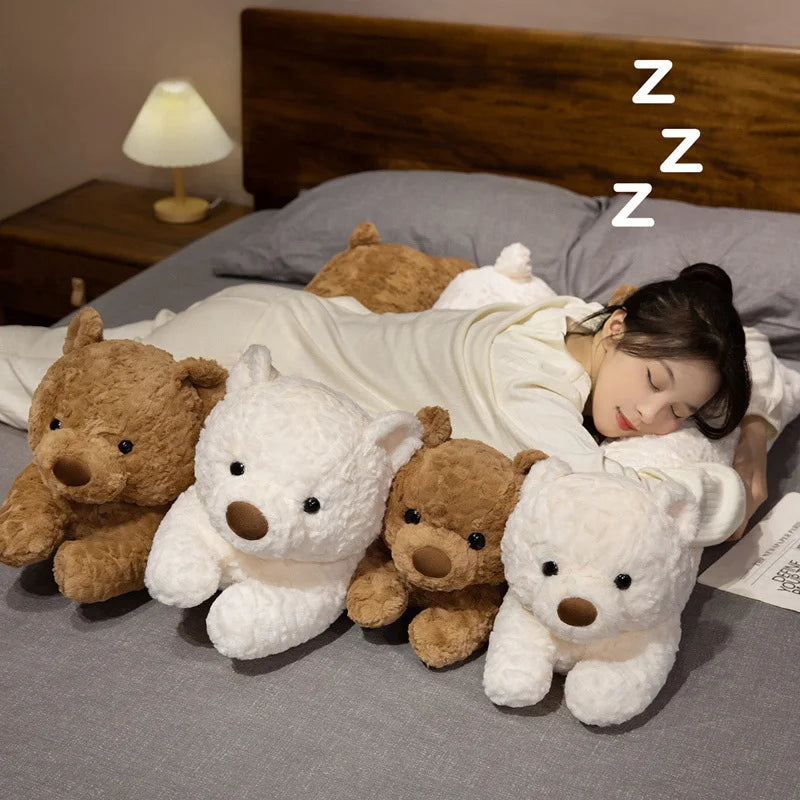 Long Fluffy Bear Snuggle Buddy Plushies