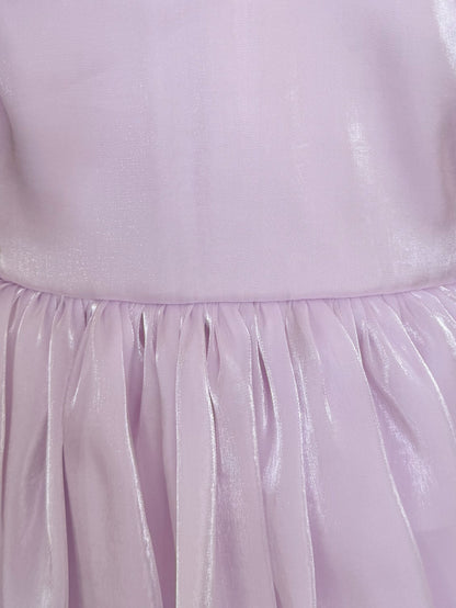 Scarlette Rose Purple Pearl Organza Baby Girl Party Romper