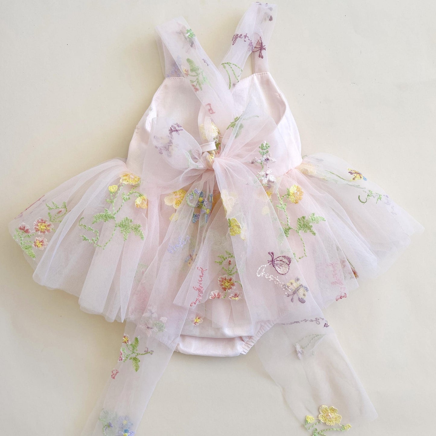 Sugar Plum Heavenly Pink Baby Girl Tulle Party Romper
