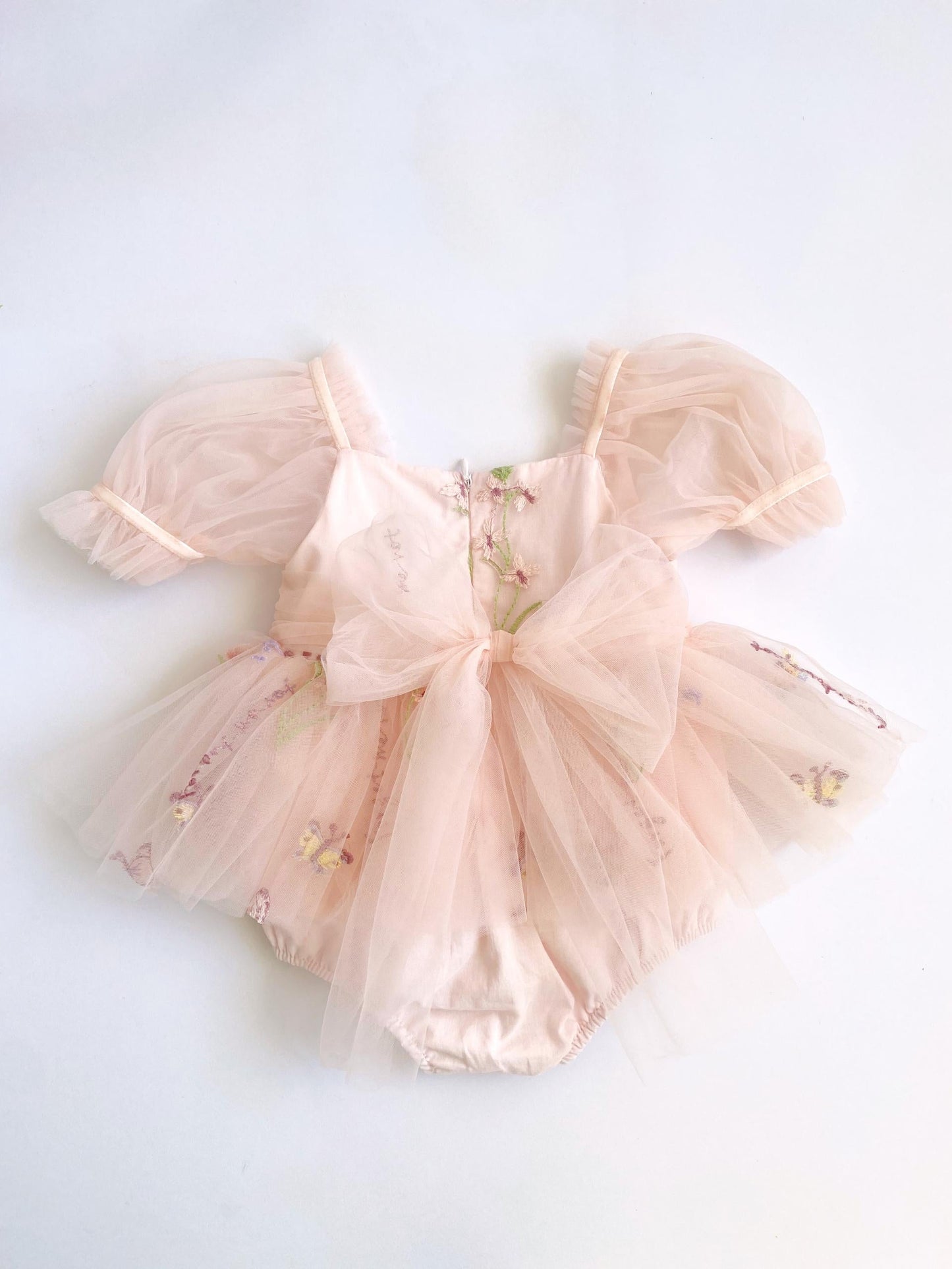 Cupcake Heavenly Pink Baby Girls Tulle Party Romper