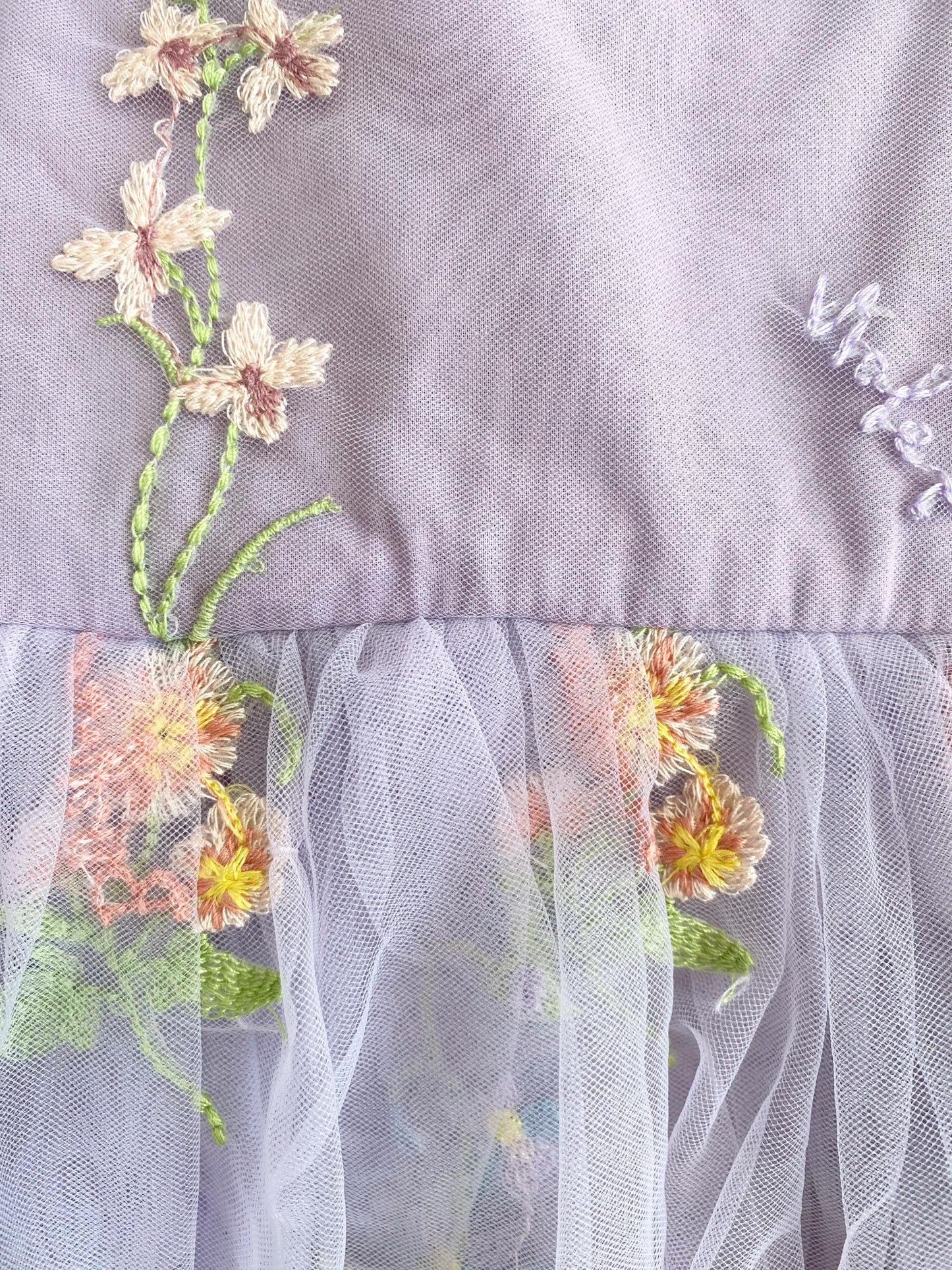 Cupcake Lavender Baby Girl Tulle Party Romper