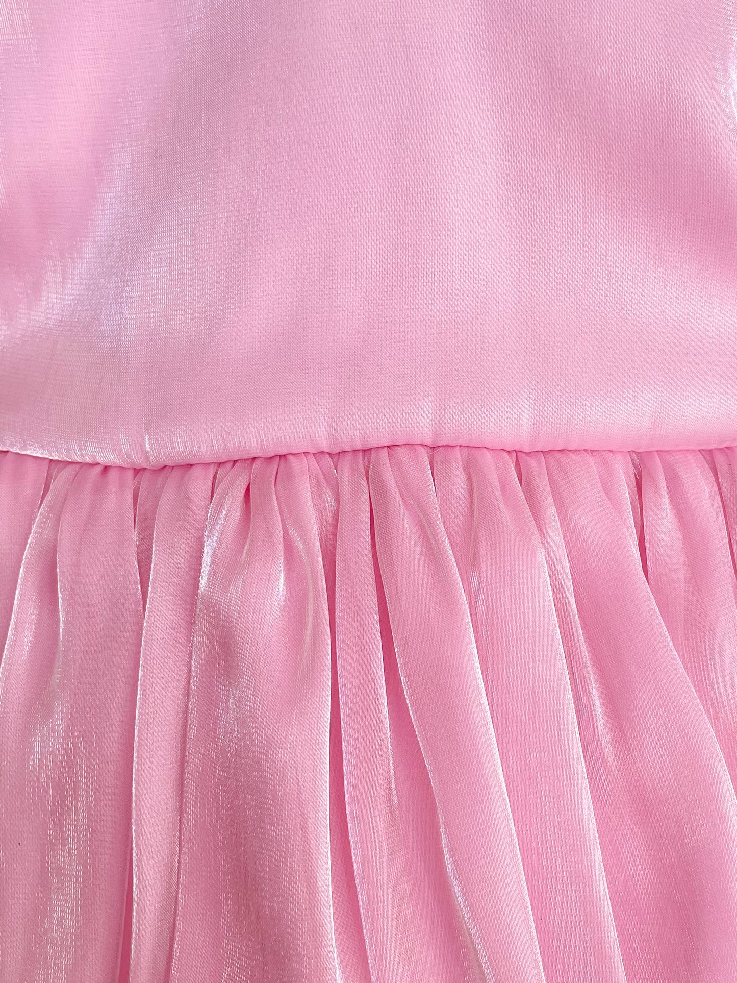 Dolly Candy Pink Organza Baby Girl Party Romper