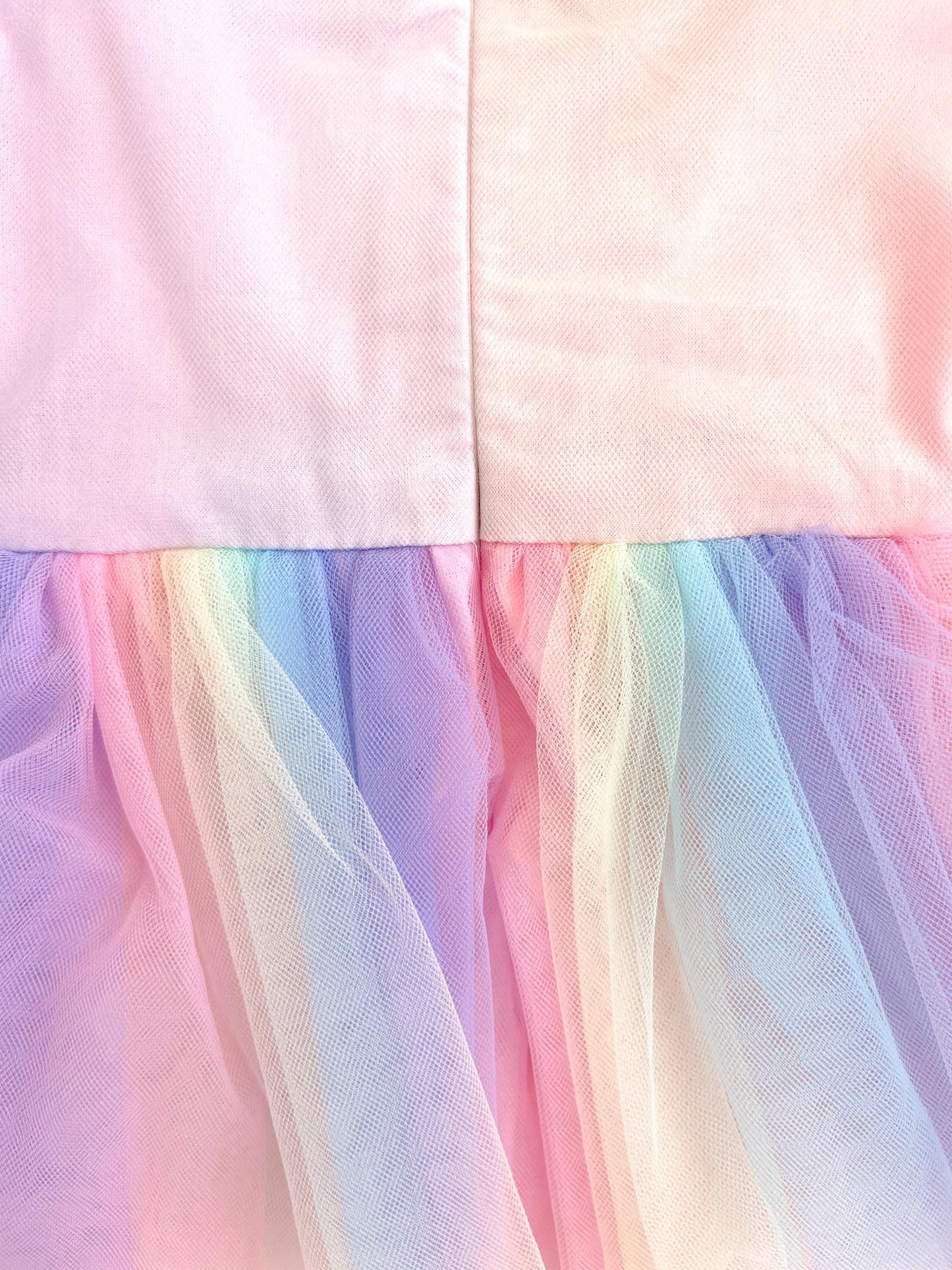 Unicorn Party Baby Girl Rainbow Tulle Romper