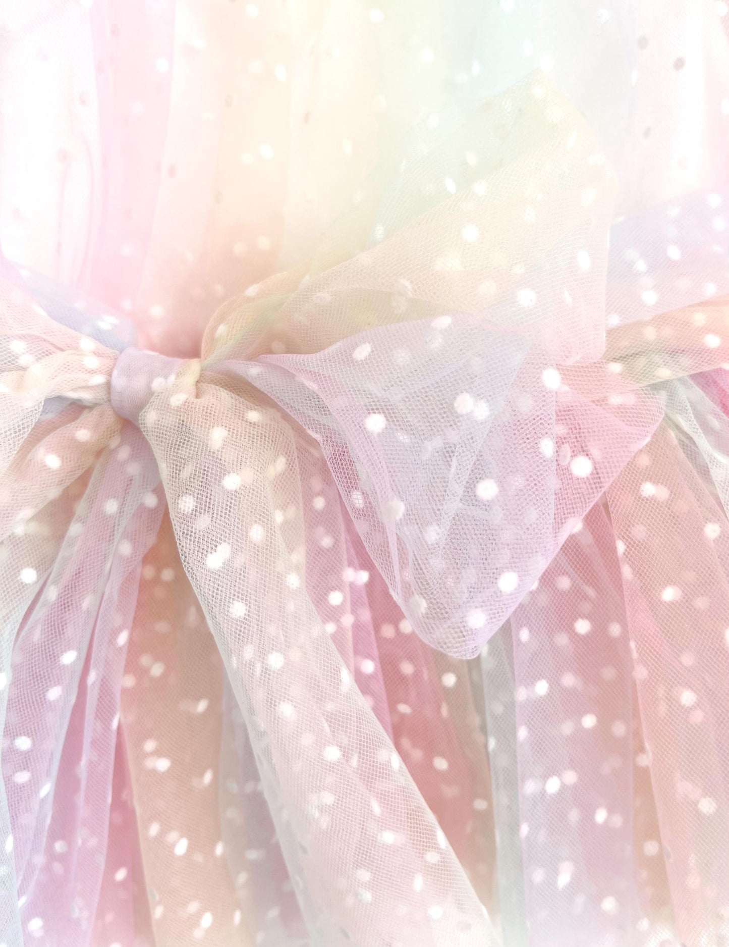 Rainbow Fairy Floss Baby Girl Tulle Party Romper
