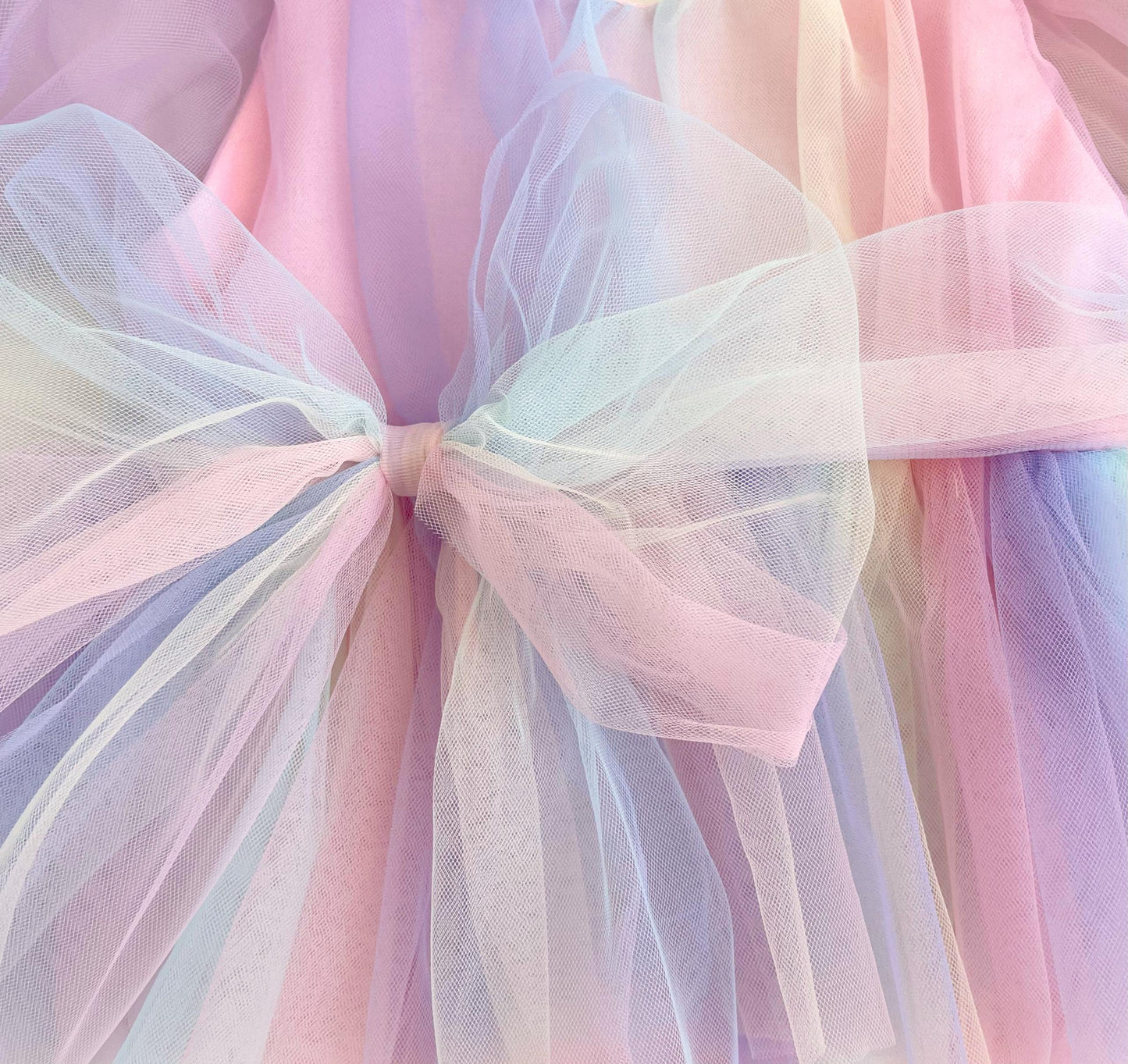Unicorn Party Baby Girl Rainbow Tulle Romper