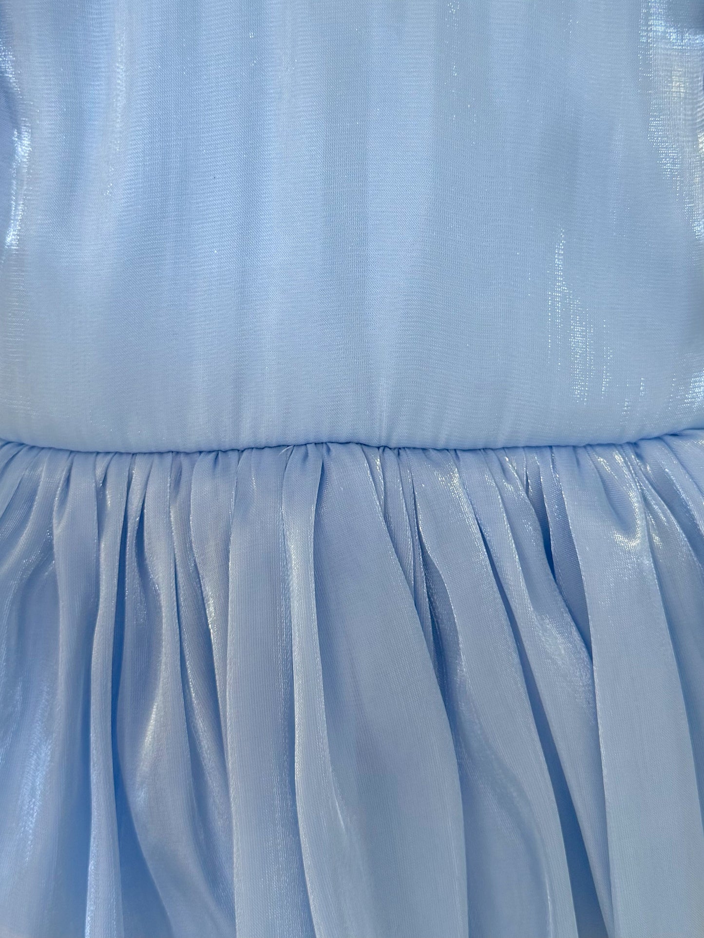 Dolly Dove Blue Organza Baby Girl Party Romper