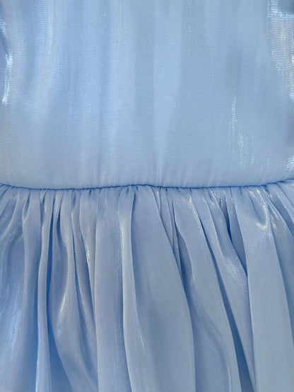 Dolly Dove Blue Organza Baby Girl Party Romper