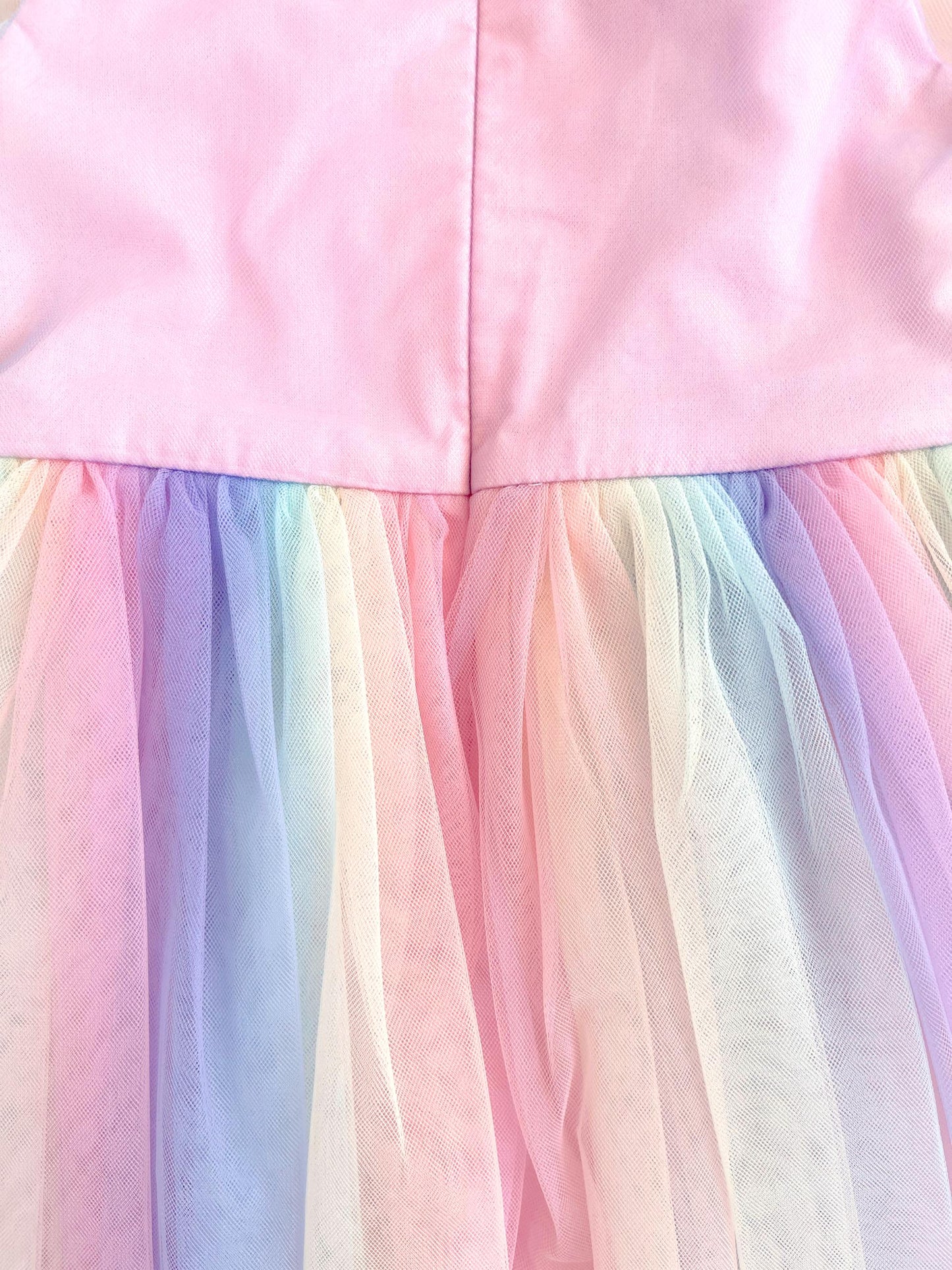 Unicorn Party Baby Girl Rainbow Tulle Romper