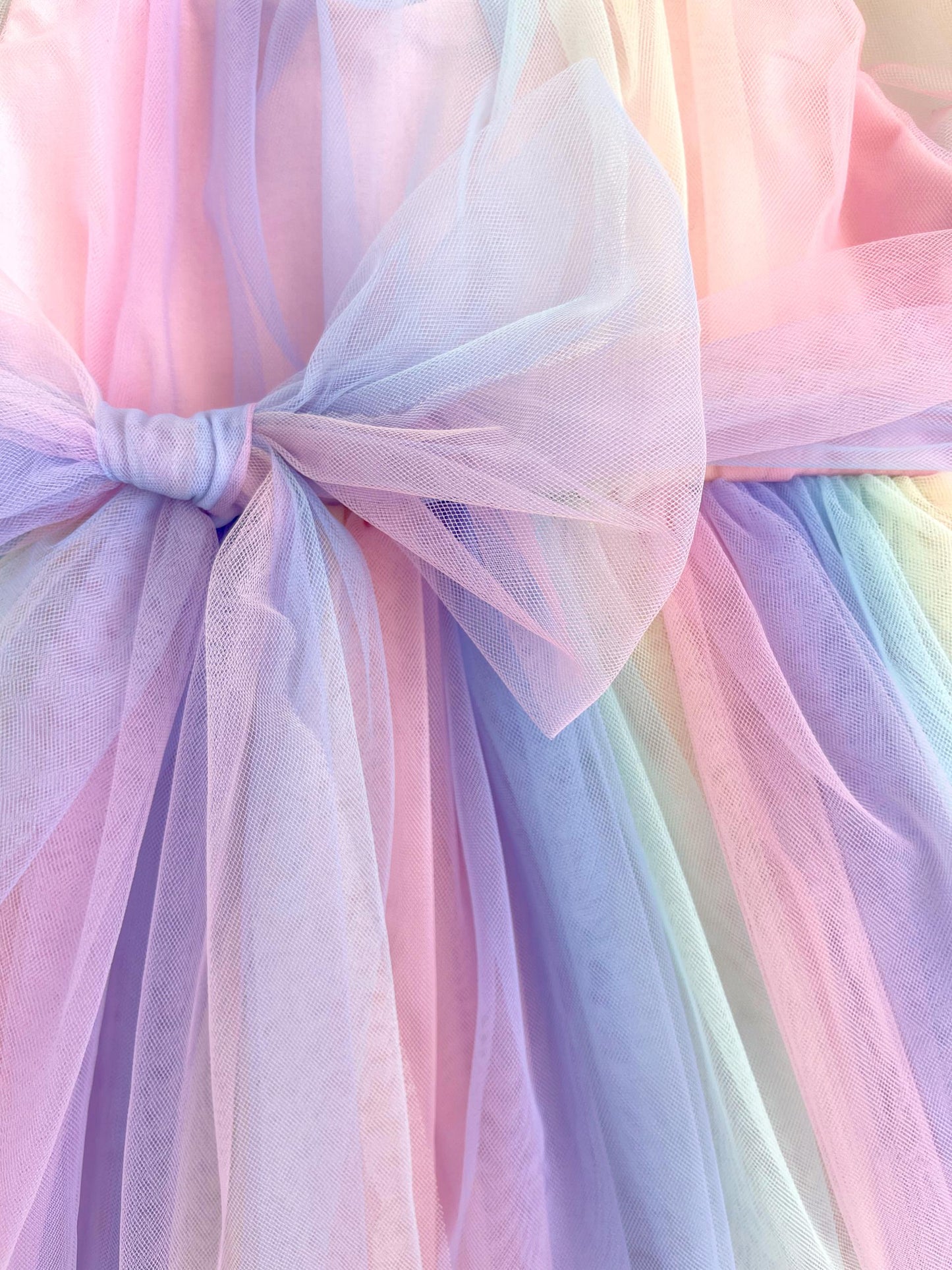 Unicorn Party Baby Girl Rainbow Tulle Romper