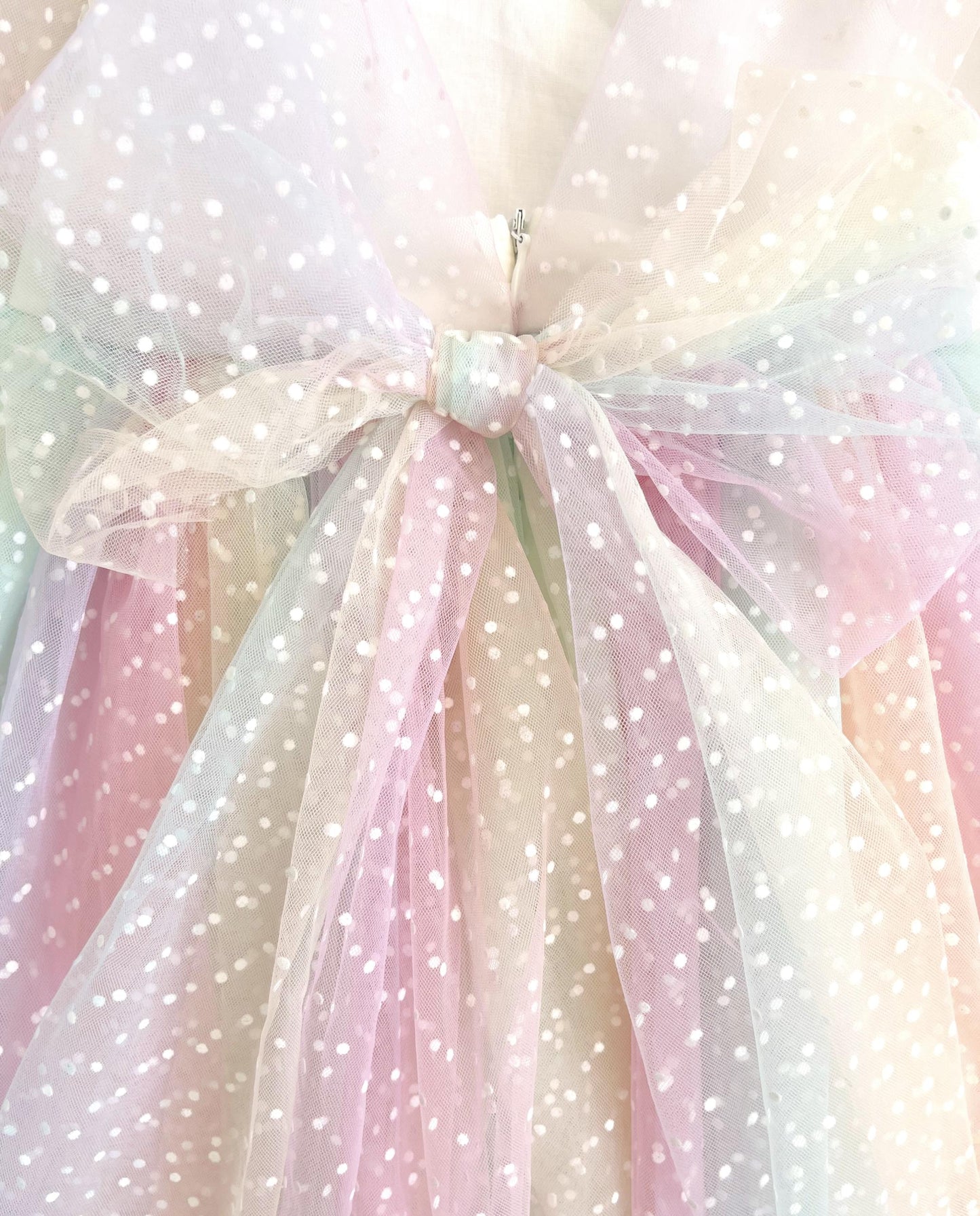 Rainbow Fairy Floss Baby Girl Tulle Party Romper