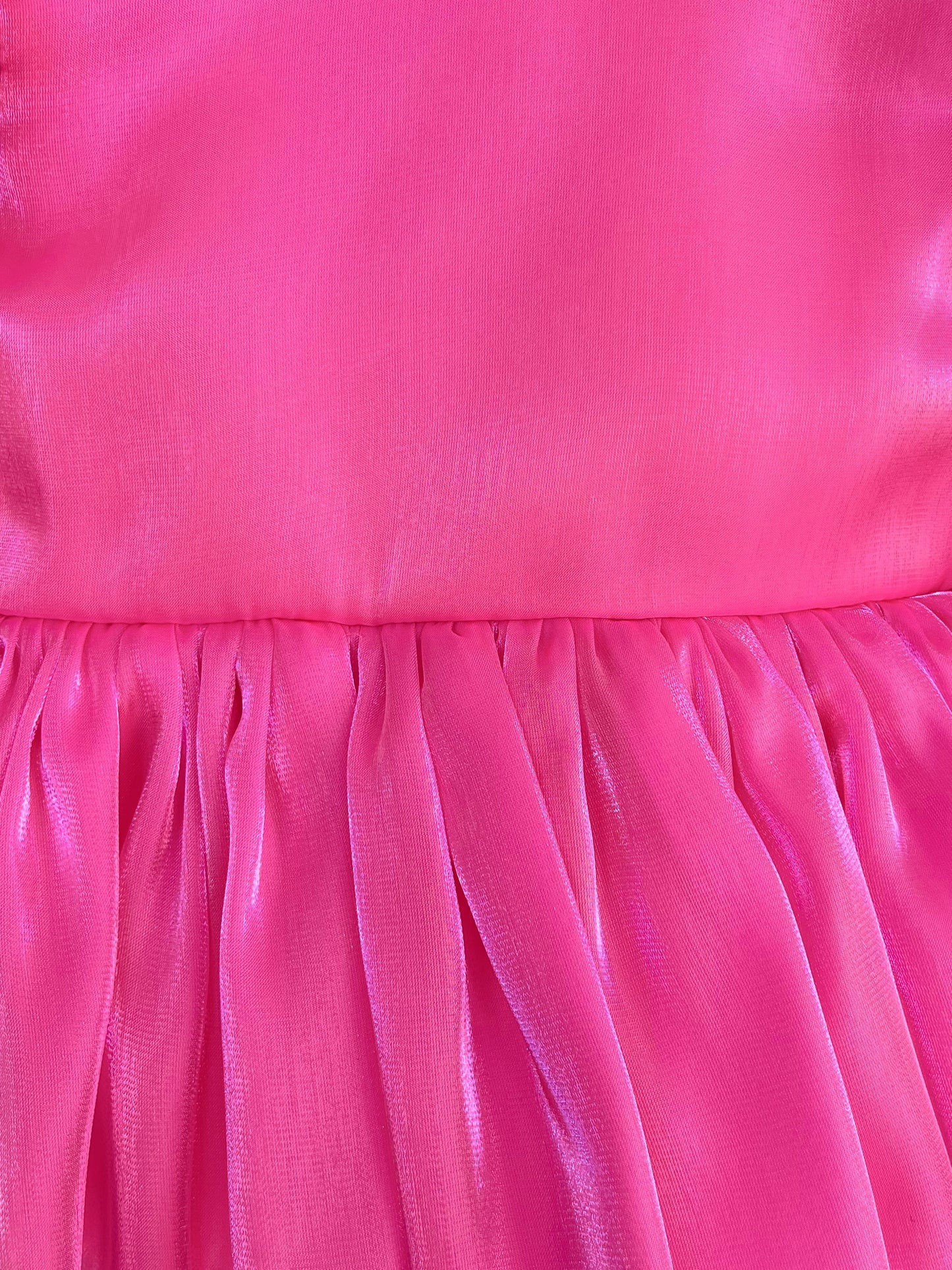 Dolly Fuchsia Pink Organza Baby Girl Party Romper