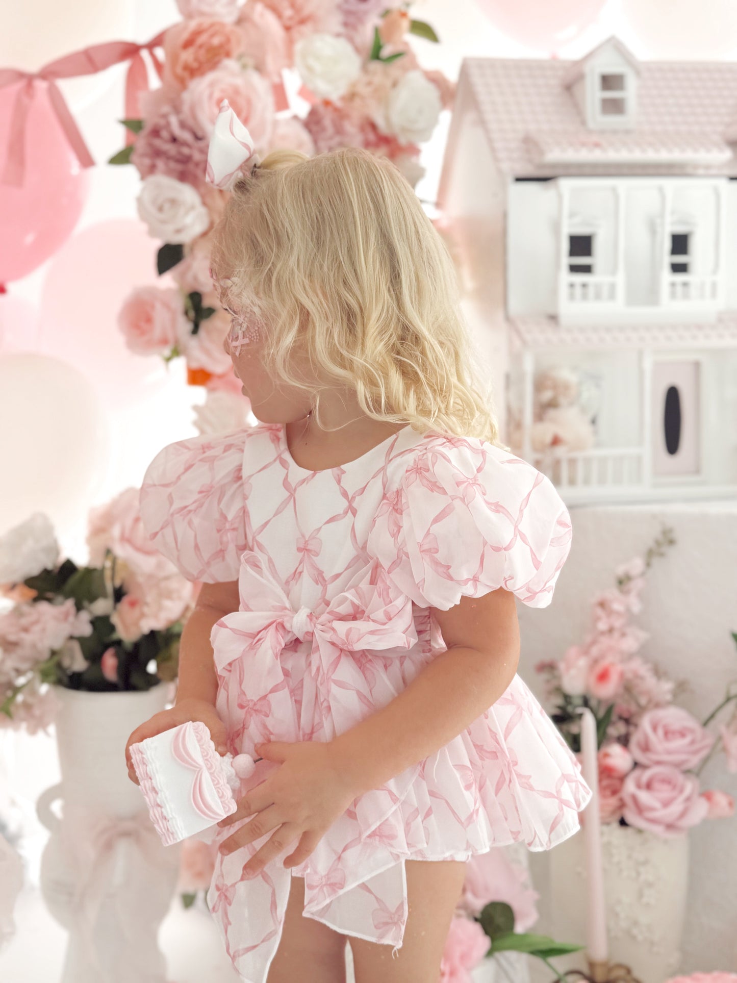Pretty In Pink Organza Baby Girl Party Romper