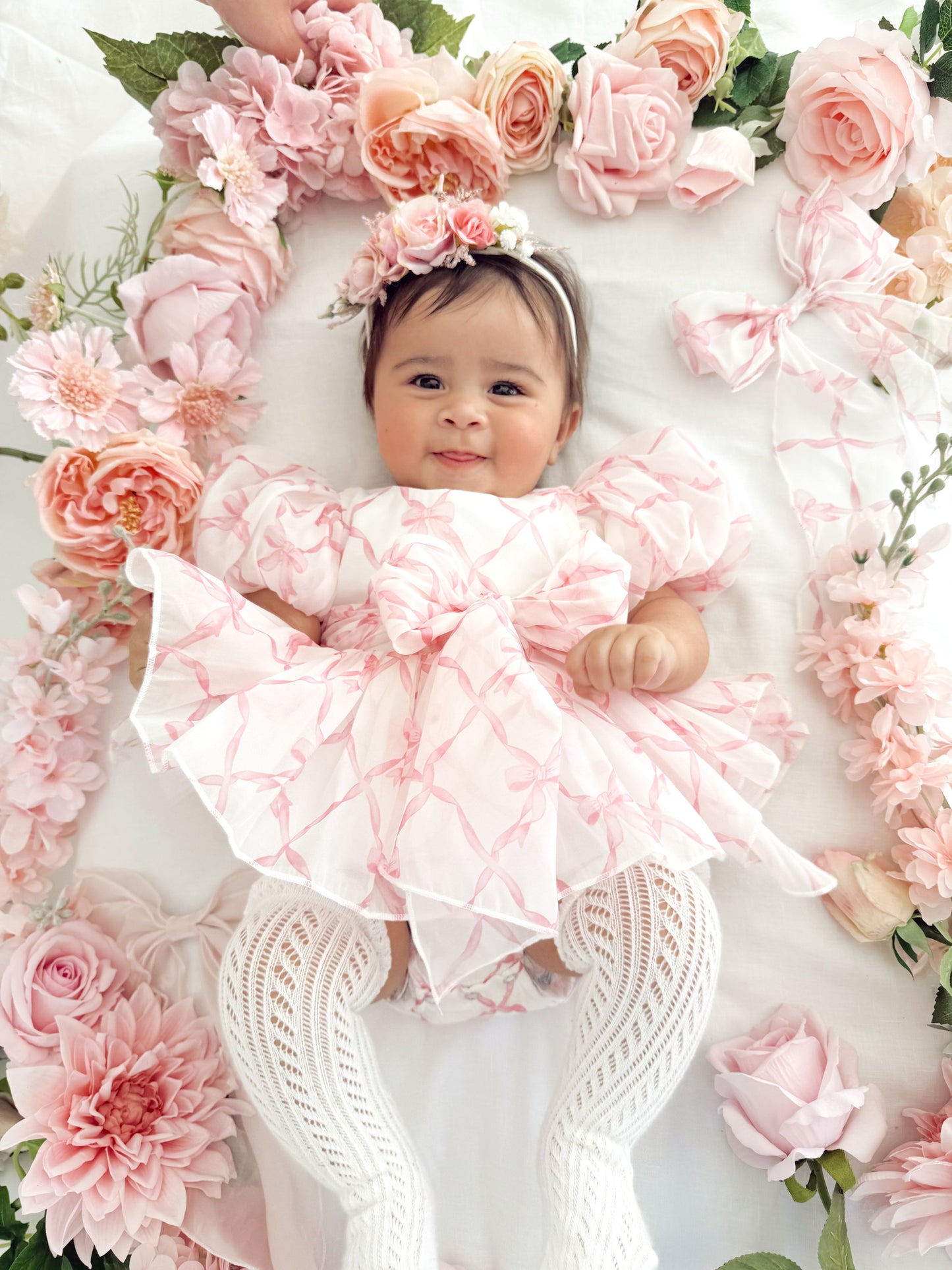 Pretty In Pink Organza Baby Girl Party Romper