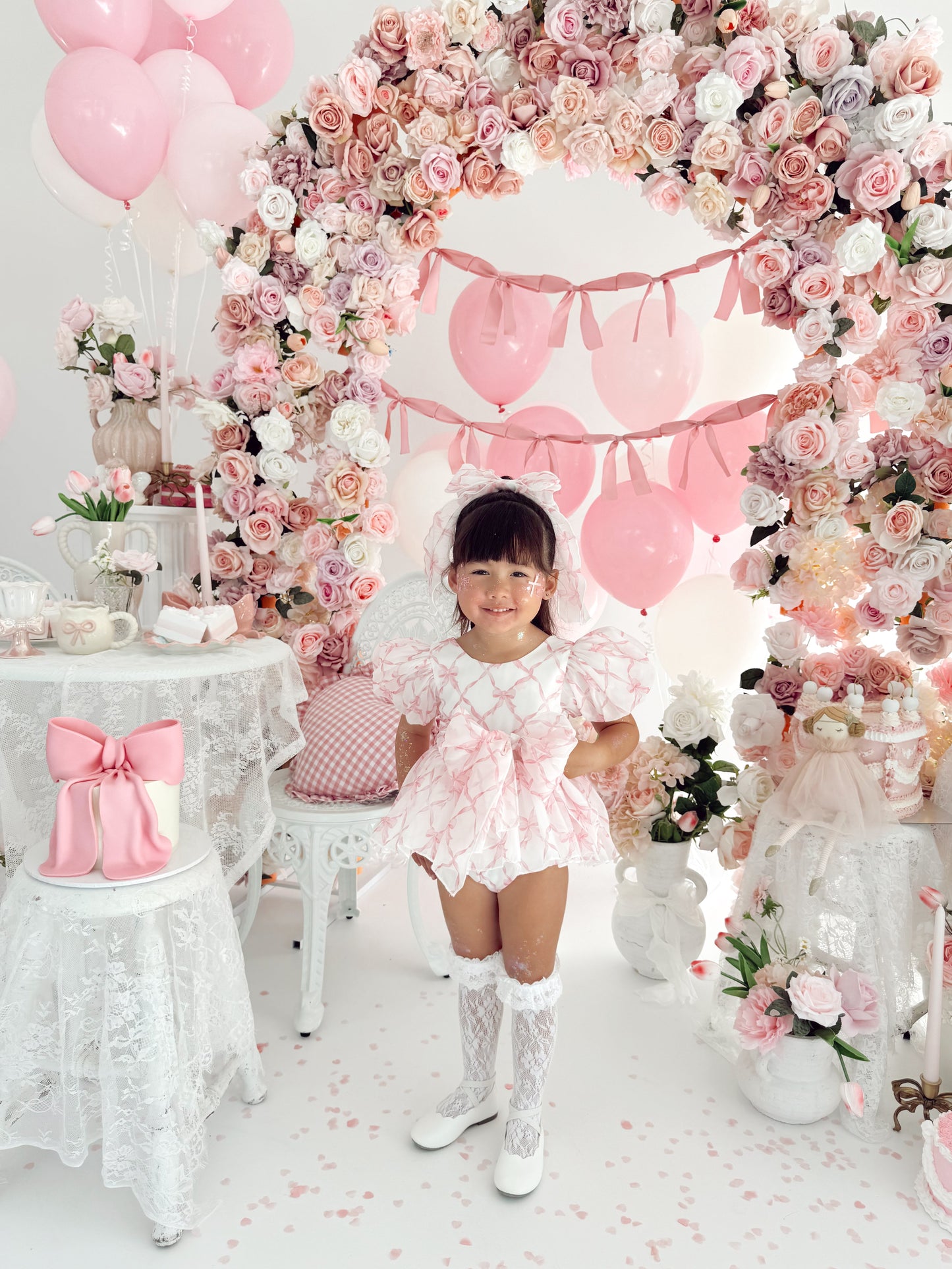 Pretty In Pink Organza Baby Girl Party Romper