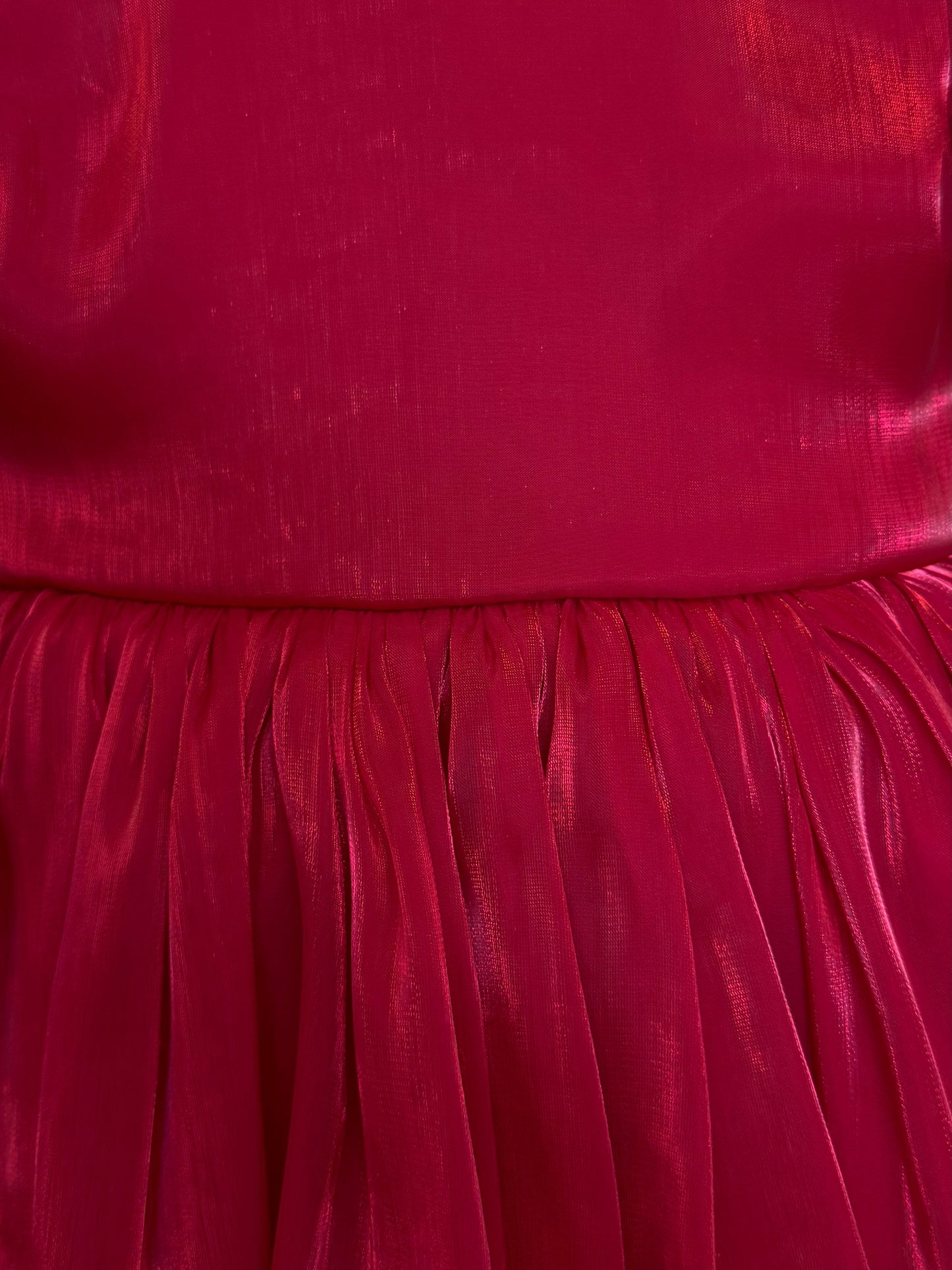 Dolly Ruby Red Organza Baby Girl Party Romper