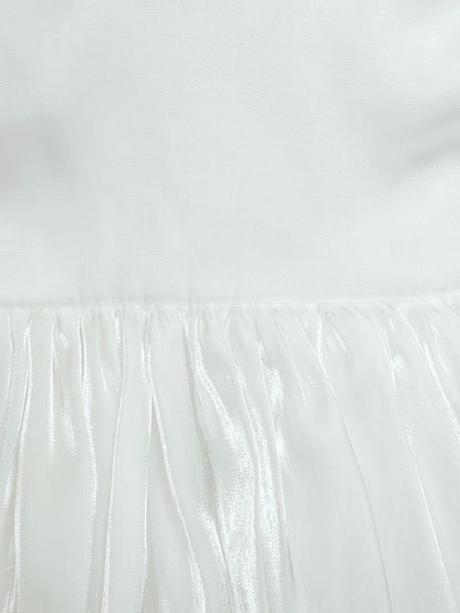 Dolly White Organza Baby Girl Party Romper