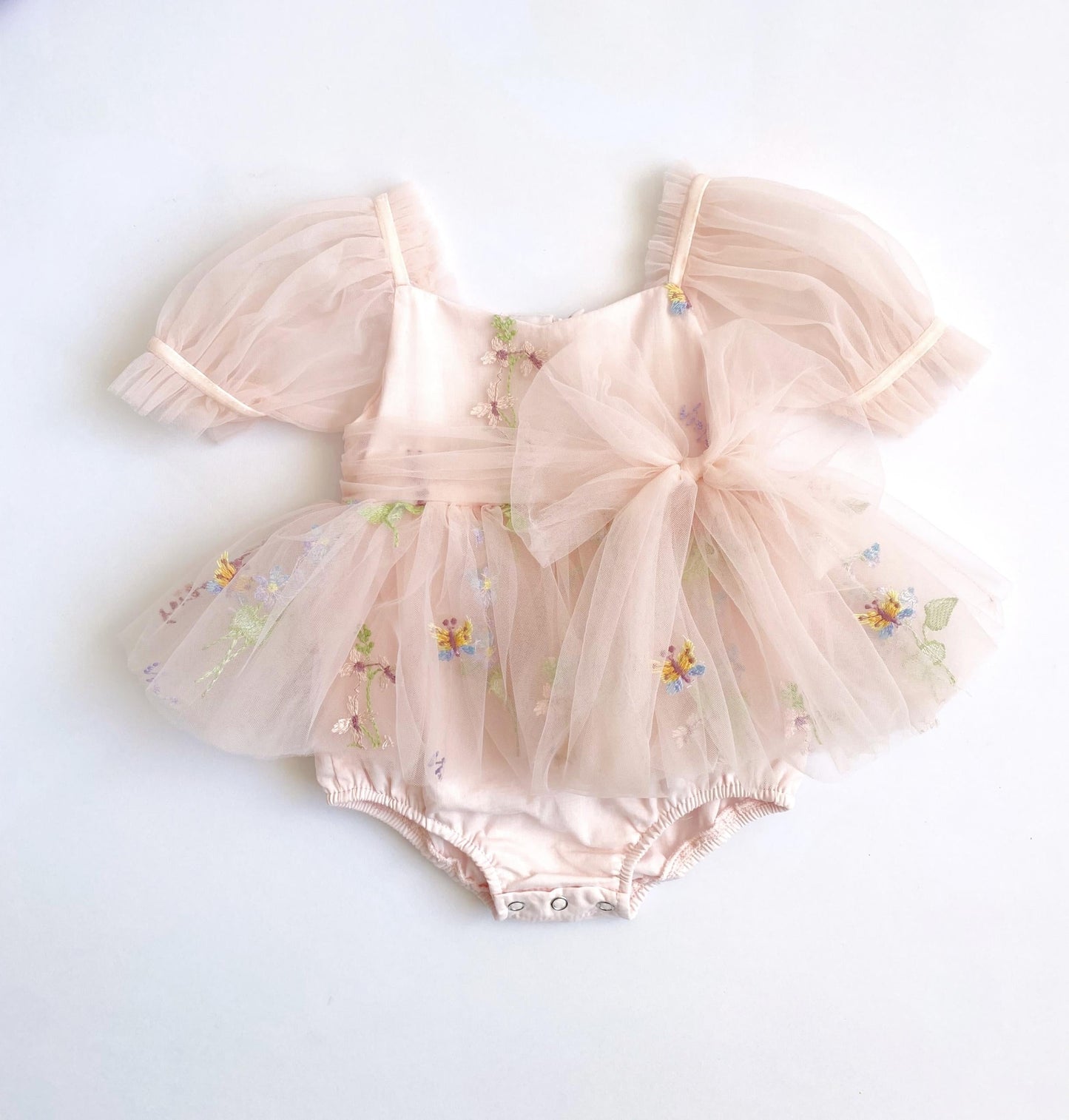Cupcake Heavenly Pink Baby Girls Tulle Party Romper