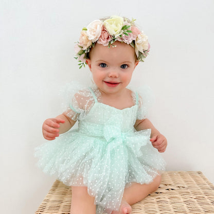 Tinkerbell Peppermint Baby Girl Tulle Party Romper