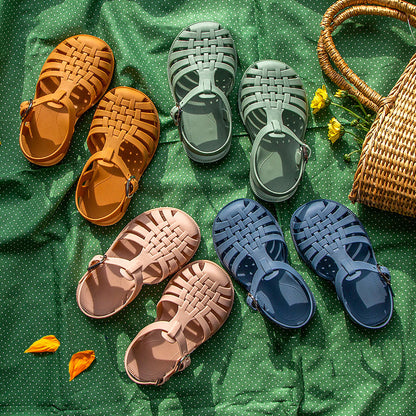 Retro Summer Girls Candy Color Sandals