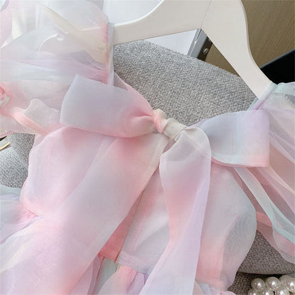 Girl Summer Party Dress  Girls Summer Vacation Princess Dress