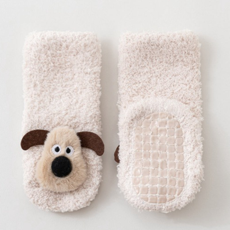 Baby Cartoon Warm Adhesive Non-slip Floor Socks