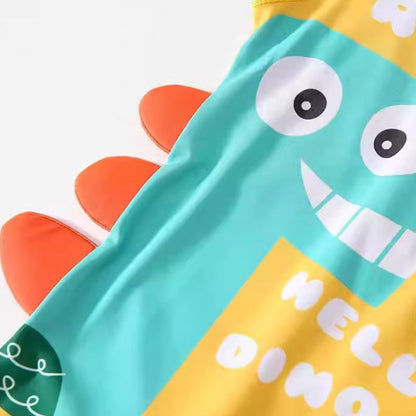 Children's Cute Cartoon Dinosaur Onesie Swimsuit