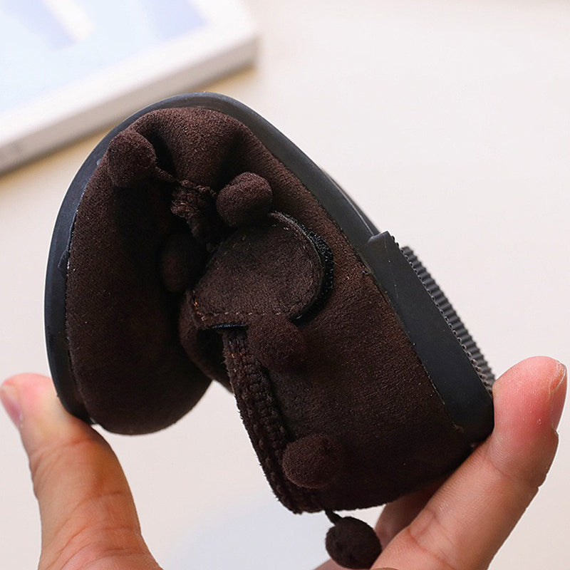 Cute Round Toe Princess Shoes with Small Bean Decoration