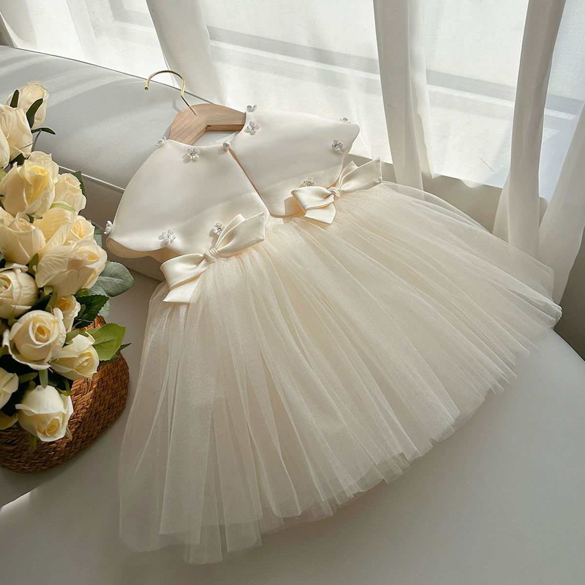 Baby Girl One-year-old Princess Dress Birthday Party Dress Girls Christening Dresses