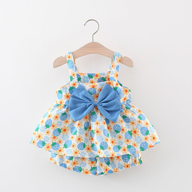 Girls Summer Holiday Outfit Girls Cute Resort Outfit Two-piece set