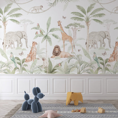 African Safari Mural