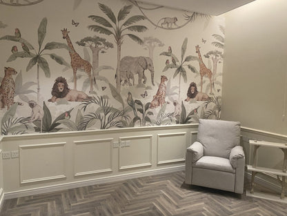 African Safari Mural